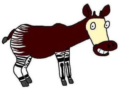 Okapi cartoon by David Twamley