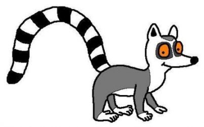 Ring-tailed lemur cartoon by David Twamley