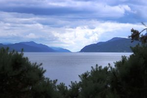 Looking out at Loch Ness from the forest