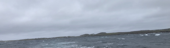 Panorama of Tory Island, taken after we left the island