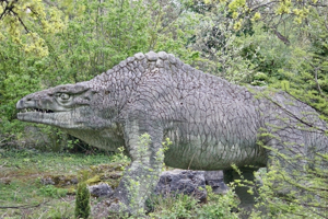 Model of Megalosaurus at Crystal Palace Park