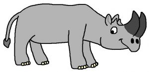 Arsinoitherium cartoon by David Twamley