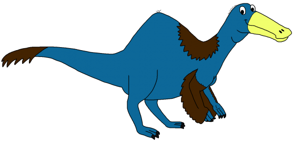 Deinocheirus cartoon by David Twamley